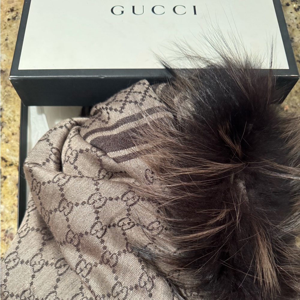 Gucci scarf perfect for fall weather!